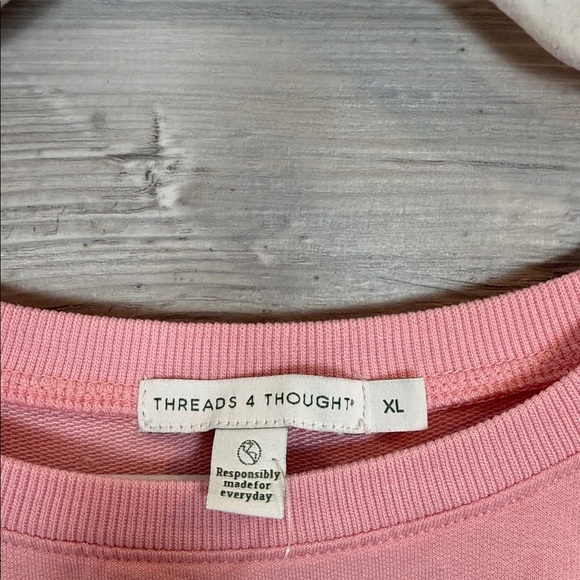 Threads 4 Thought Pink Short-Sleeve Crewneck Top - Picture 2 of 4